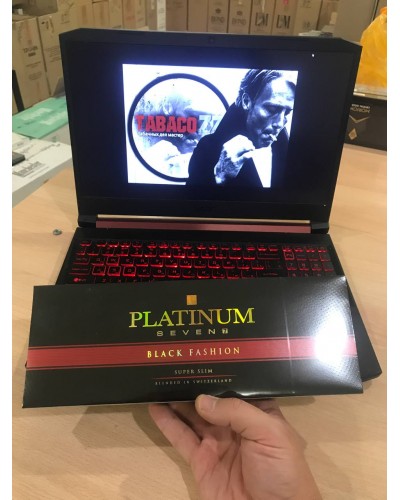 Platinum 7 Black Fashion Superslims